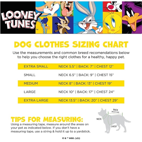 Looney Tunes What’s Up Doc? Dog Tee - Picture 3 of 5